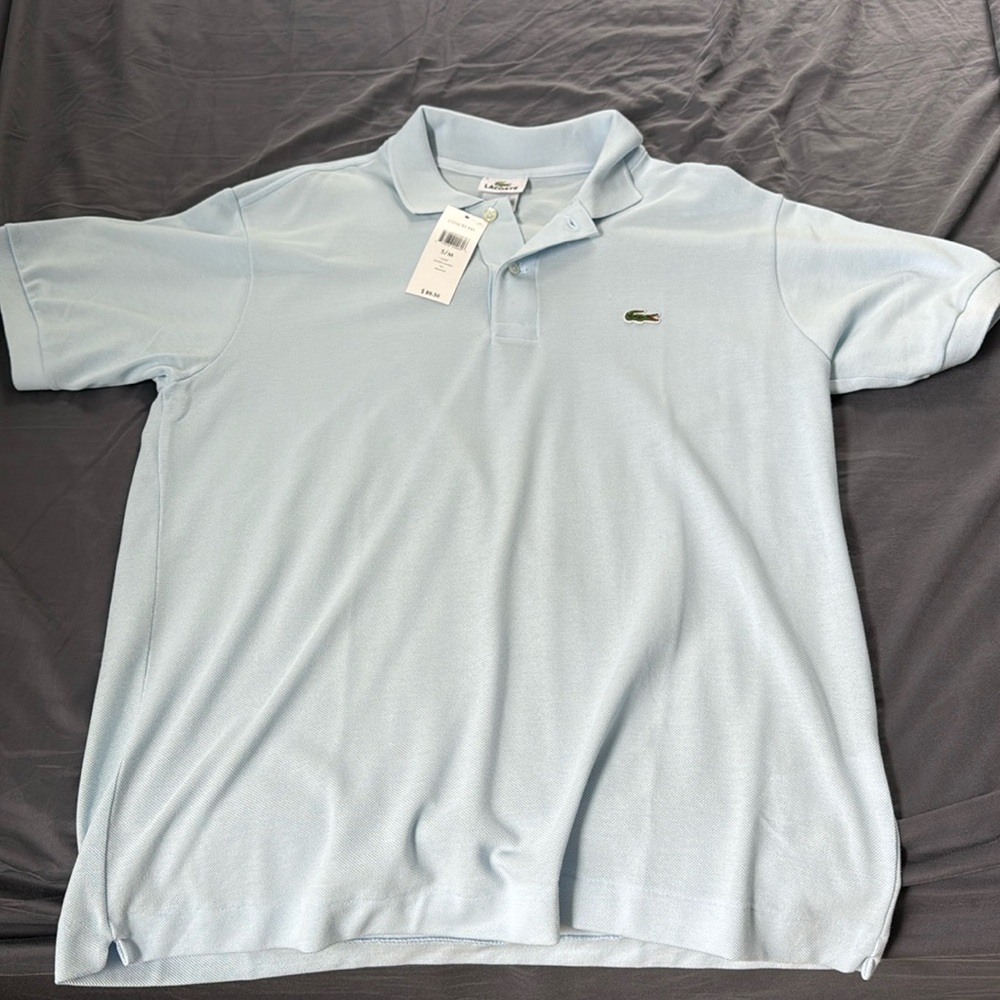 Lacoste little blue short sleeve polo 5/M